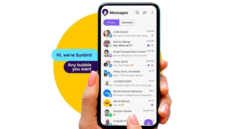 Sunbird relaunched its iMessage app for Android users after three years away