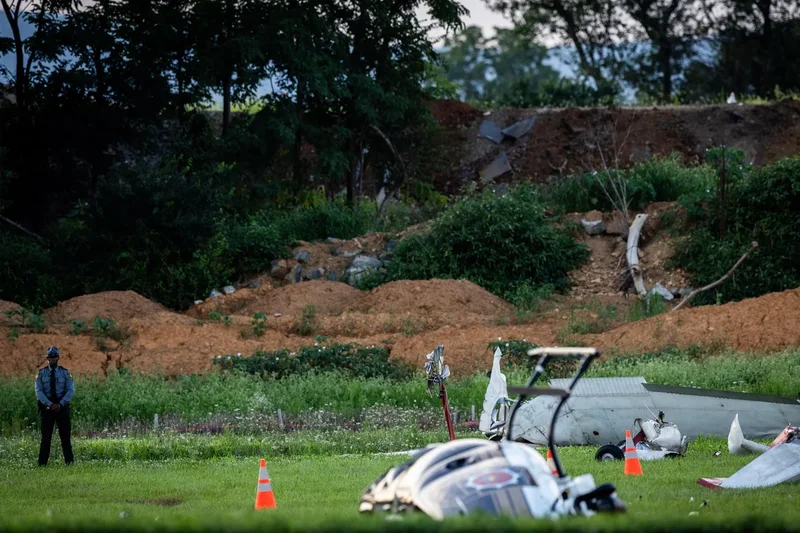 Pilot killed after light aircraft crashes into police helicopter in Pennsylvania