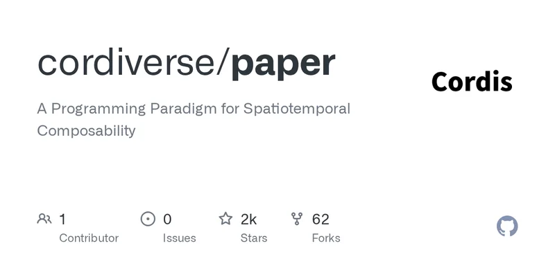 A Programming Paradigm for Spatiotemporal Composability