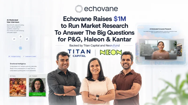 Echovane Raises $1M to Run Market Research To Answer The Big Questions for P&G, Haleon & Kantar
