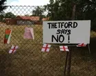 Two men arrested after Norfolk police injured during unrest over asylum plans