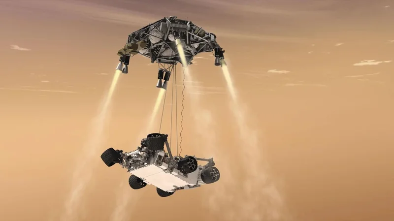 On this day in space! Aug. 6, 2012: NASA lands huge Curiosity rover on Mars with a rocket-powered sky crane
