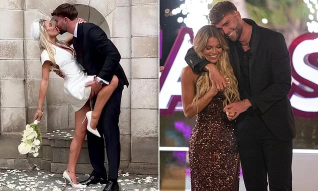 Love Island's Tom Clare and Molly Smith's unconventional romance as pair are set to wed in Mallorca TODAY - after their raucous legal ceremony resulted in guests passing out