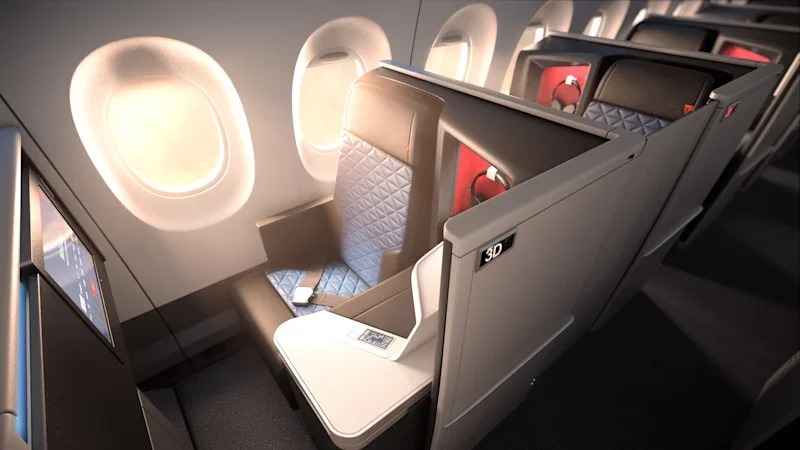 This is the best business class seat across the Pacific (shame about the food)