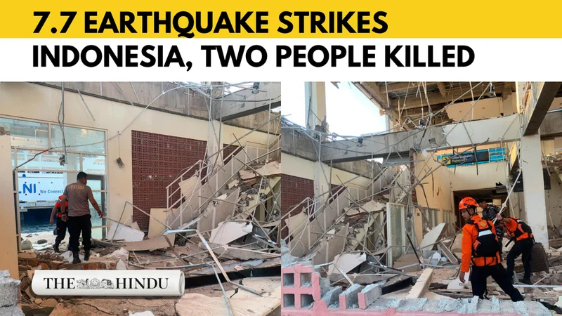 Indonesia hit by 7.7 magnitude quake, tsunami waves recorded