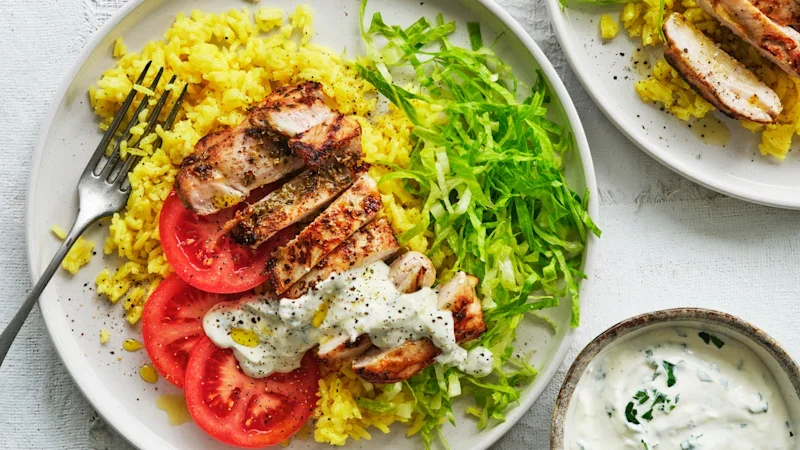 Adam Liaw’s New York chicken with yellow rice