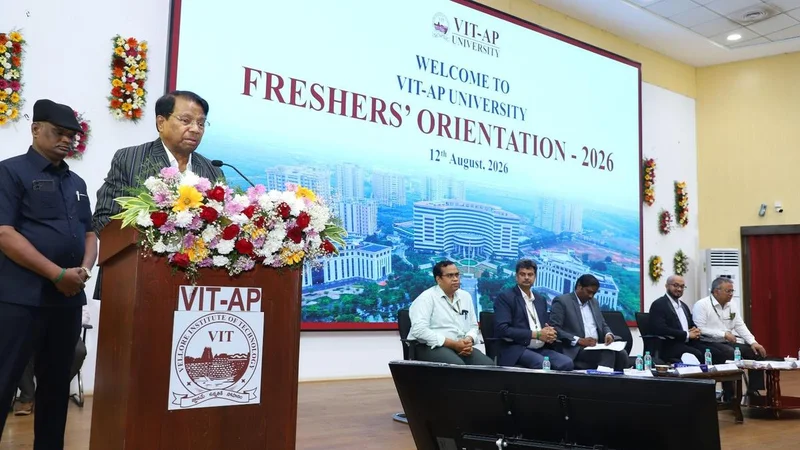 VIT-AP freshers urged to discover potential and build expertise to shape their future