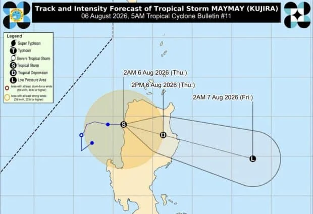 Signal No. 2 still up in six areas in Luzon as Maymay makes landfall