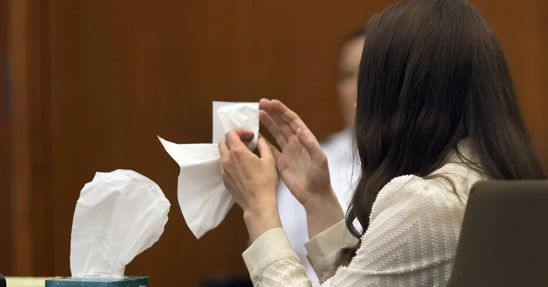 Lindsay Clancy cries during murder trial as jurors view autopsy photos of her youngest child