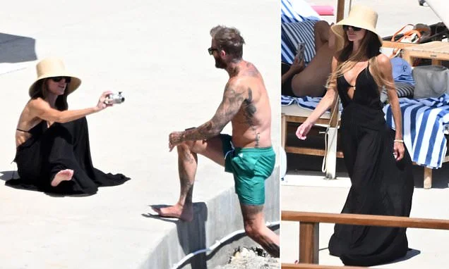 David Beckham succumbs to becoming an Instagram husband as he and Victoria take each other's snaps on Amalfi trip - and cheeky Cruz gets in on the action too!