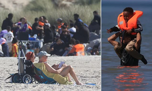 Brits are faced with migrant crisis at French resort as people-smugglers move operations away from Calais