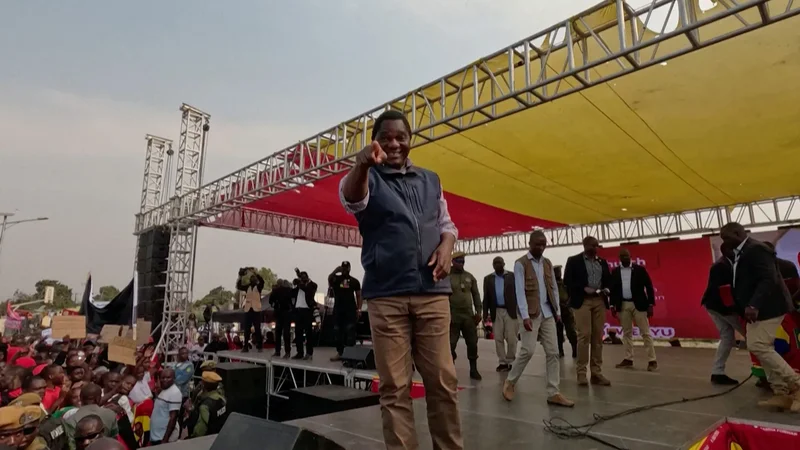 Zambia’s president rallies for second term ahead of election