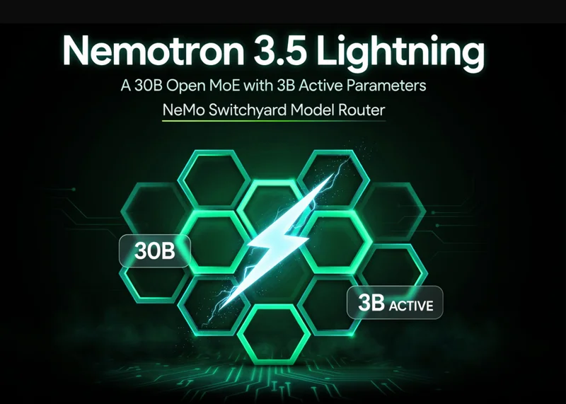 NVIDIA AI Releases Nemotron 3.5 Lightning: A 30B Open MoE with 3B Active Parameters, and NeMo Switchyard Model Router