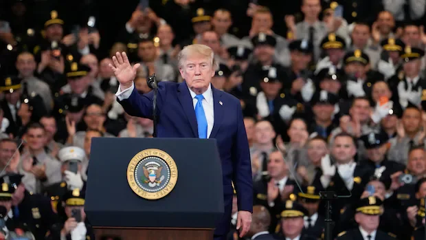 Trump suggests in speech that 'pretty soon I'll be declaring' Hormuz strait a U.S. territory