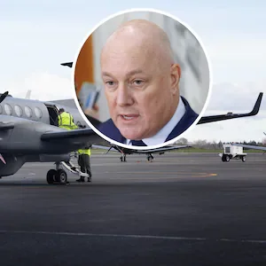 Christopher Luxon took Defence Force flight home after National Party fundraiser