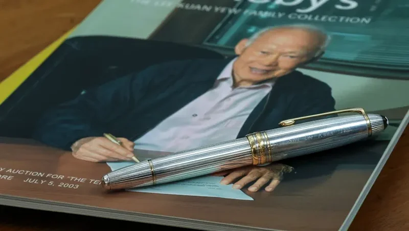 Founding Prime Minister Lee Kuan Yew's Montblanc pen up for auction again in Singapore