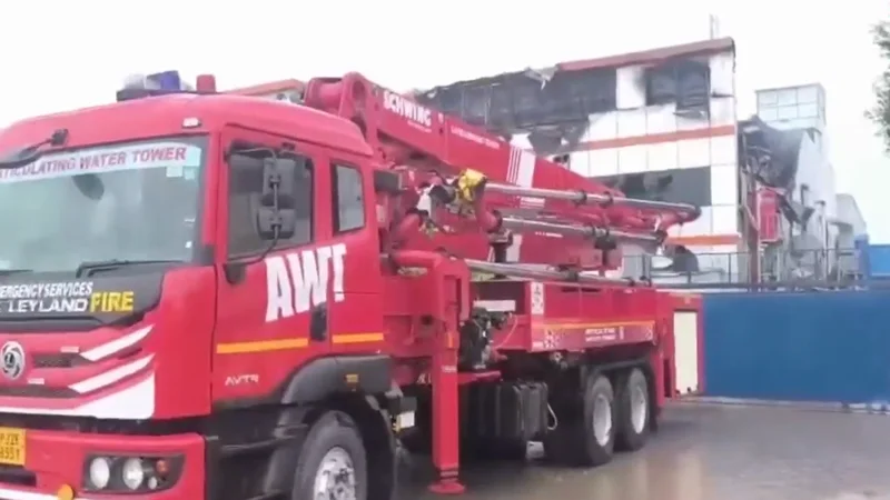 Fire breaks out at electronic chip unit in Noida, two firefighters killed, three injured