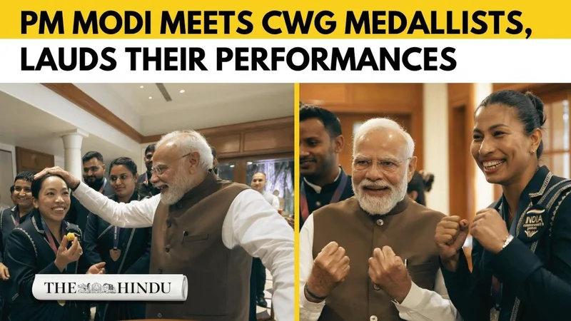 Watch: PM Modi interacts with CWG medallists, praises athletes for making India proud