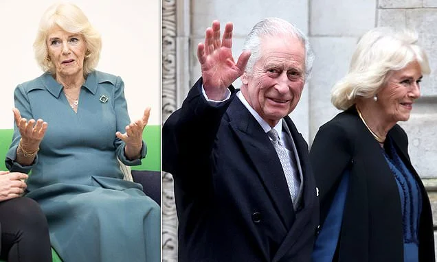 'I was just longing to let it out, but obviously I couldn't': Queen Camilla reveals emotional visit to cancer centre after privately discovering King had been diagnosed with the disease