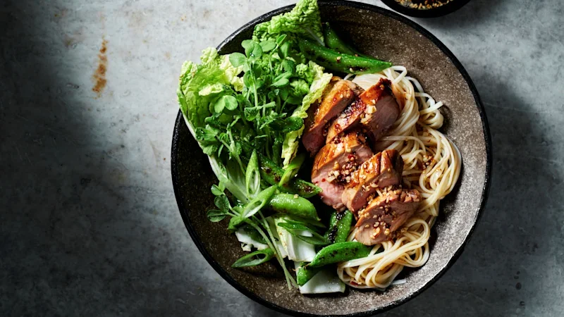 Bold, crunch-topped pork noodles to rival your local