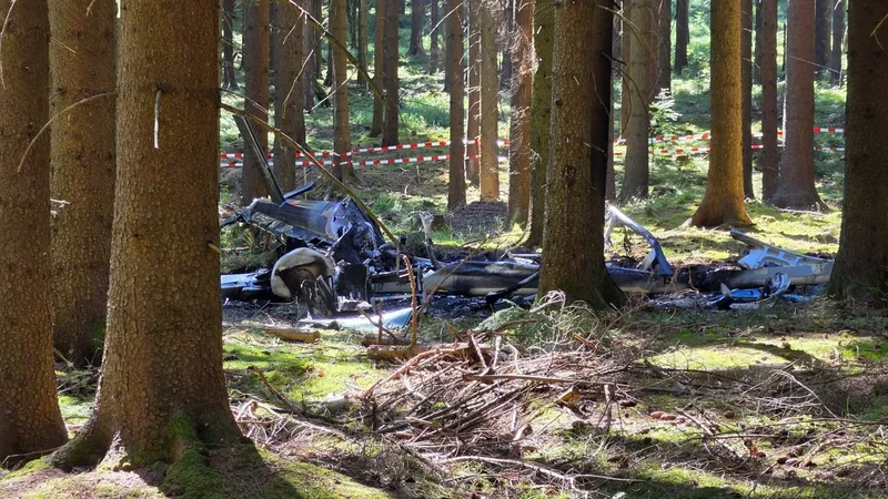 Pilot dies after helicopter crash in German forest