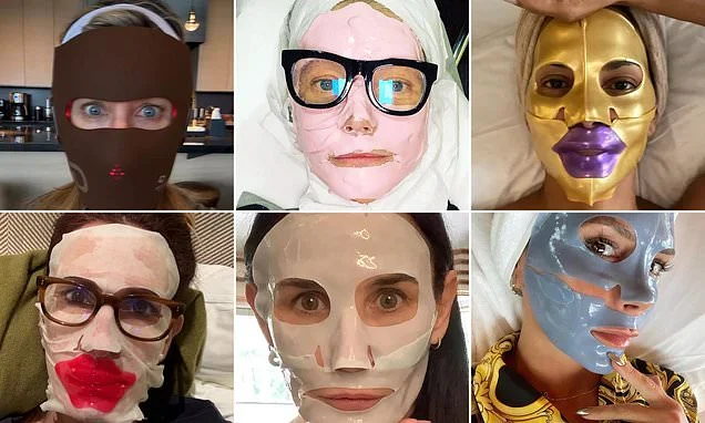 Facemasks are the latest beauty trend sweeping the celebrity world - but can you tell which famous face is underneath?