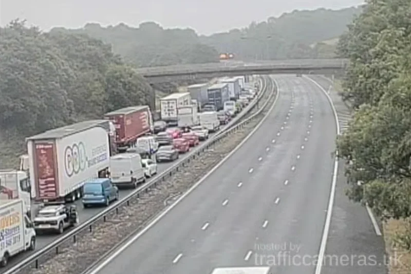 Section of M6 closed after serious collision with traffic disruption expected for hours