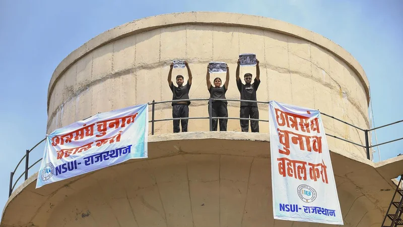 Agitation over student union polls intensifies in Rajasthan; NSUI leaders to meet Deputy CM