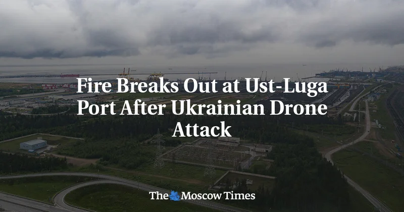 Fire Breaks Out at Ust-Luga Port After Ukrainian Drone Attack