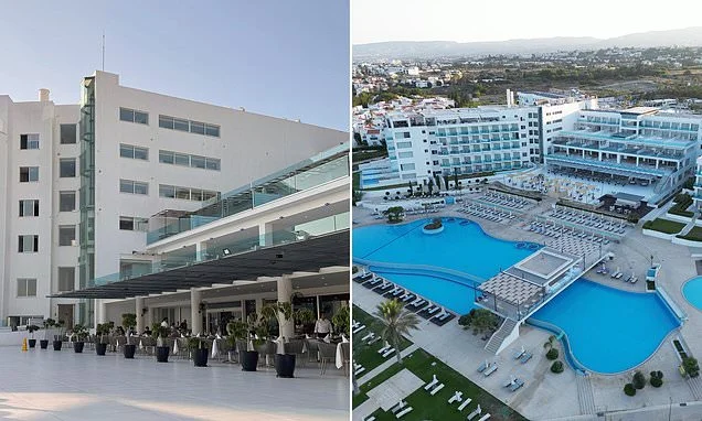 British father charged with letting his toddler fall to his death from hotel window cries as he is allowed to return to UK for the boy's funeral