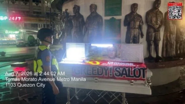 NCRPO: Witness says 4 spotted unloading ‘anti-China’ casket in QC