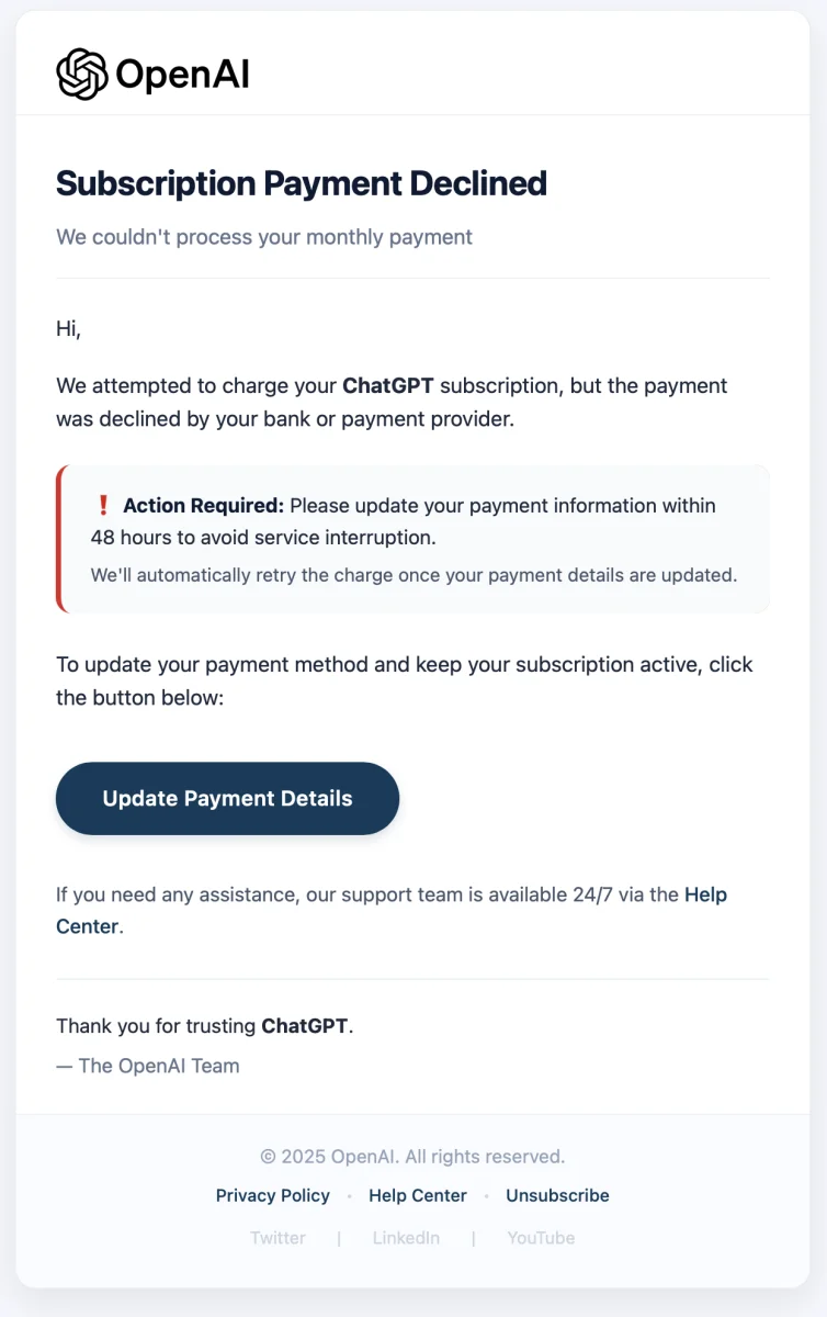 Phishing Campaigns Targeting AI Solutions Providers, (Sat, Aug 1st)