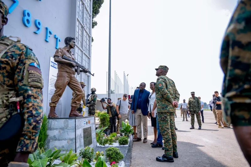 Uganda’s military unveils statue of Netanyahu’s brother who died in 1976 Entebbe hostage rescue