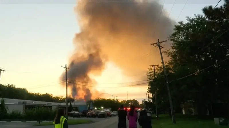 Two workers killed, several injured after explosions tear through Ohio recycling facility