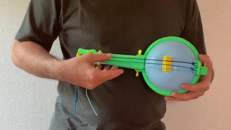 3D-printed ‘balloon banjo’ is ready for pickin’