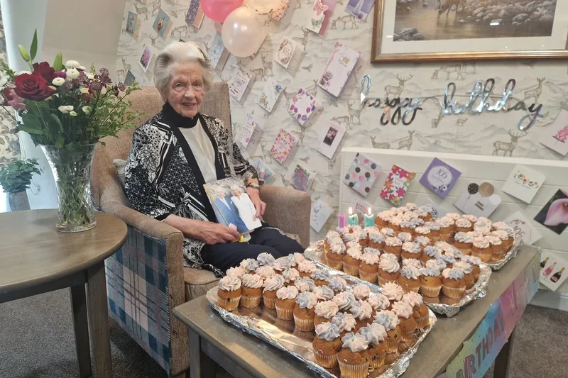 Centenarian reveals her secret to a long and happy life on her 105th birthday
