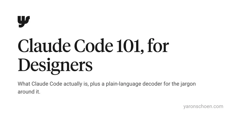Claude Code 101, for designers