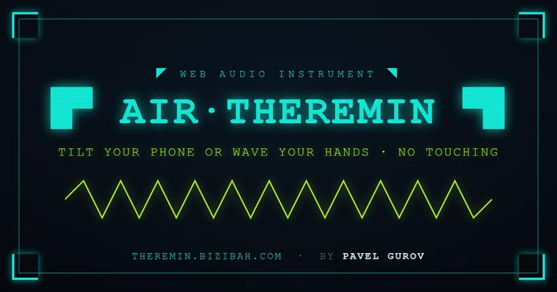 Air Theremin – a browser theremin you play by waving at your webcam