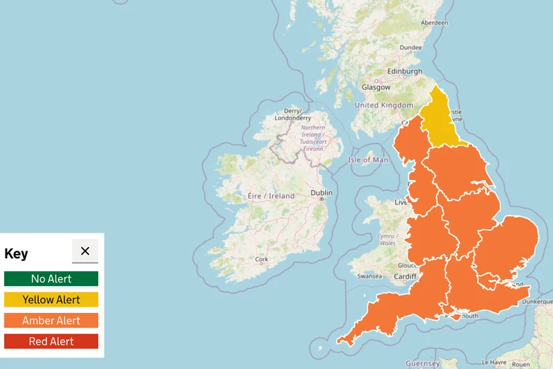Most of England is now under amber heat health alerts – here’s what that means