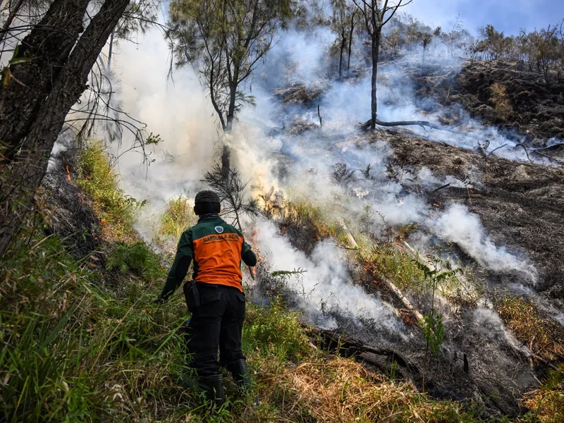 Indonesia closes national park in East Java as wildfire expands