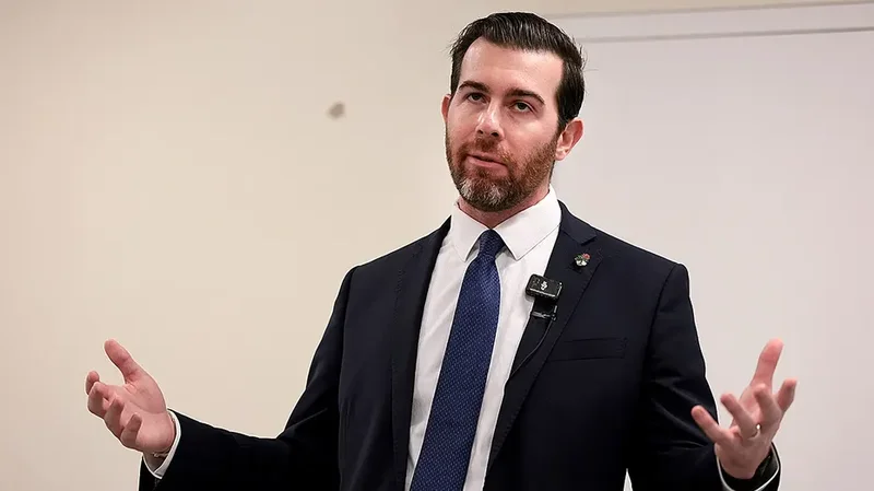 Socialist in Trump country gives Karl Marx vision thumbs-up before ducking key tax question