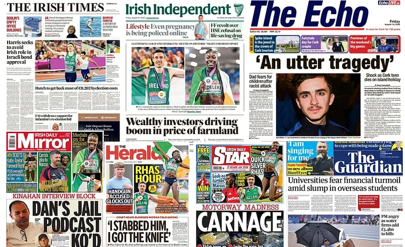 What the papers say: Friday's front pages