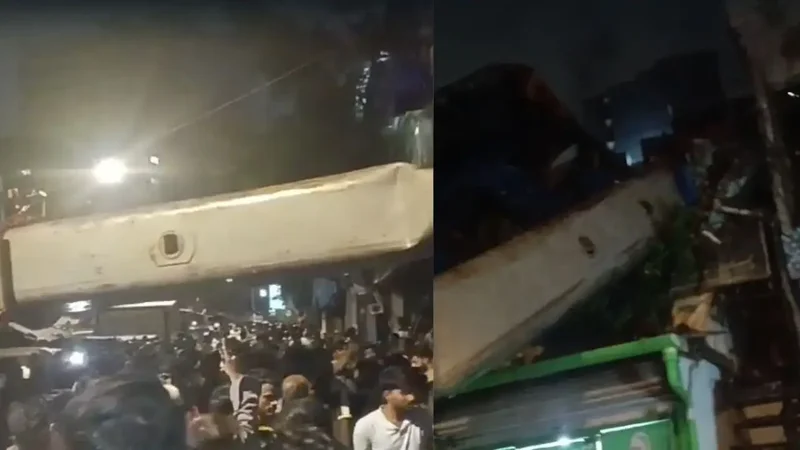 At least 10 injured after crane falls on railway OHE in Mumbai’s Kurla