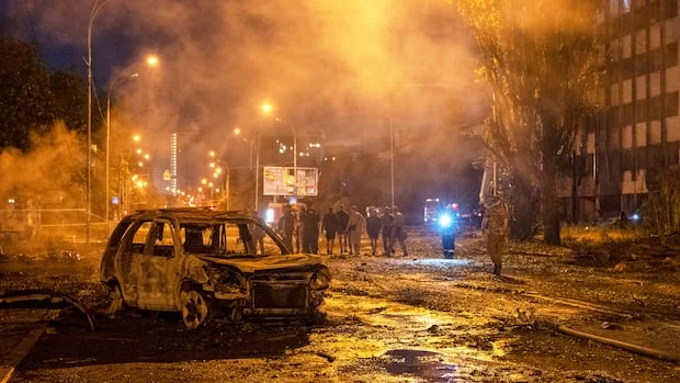 Russia batters Ukrainian capital of Kyiv, killing at least 9
