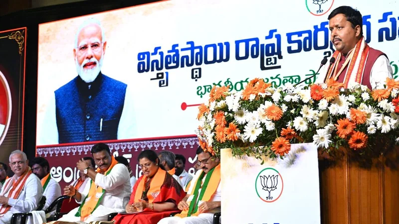 Lotus should bloom in Andhra Pradesh local body elections, Nitin Nabin tells BJP cadre