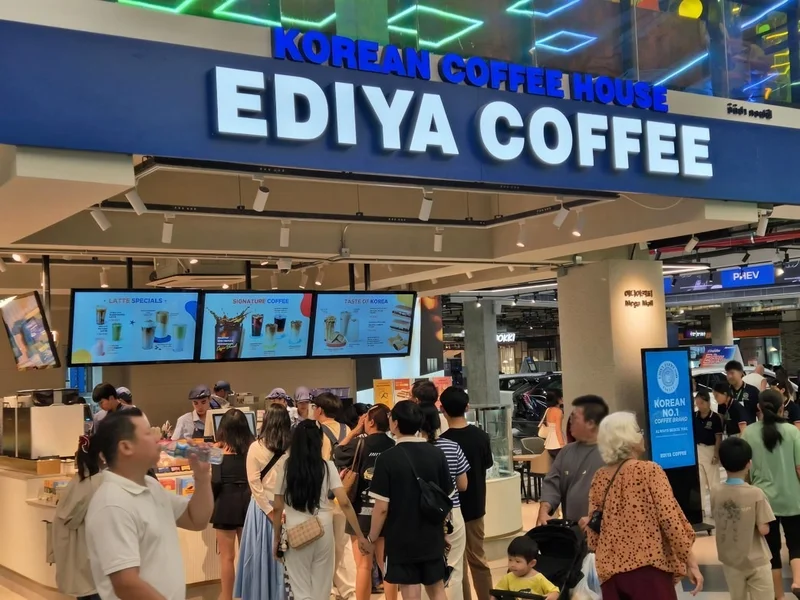 Ediya Coffee opens 1st outlet in Laos in overseas expansion