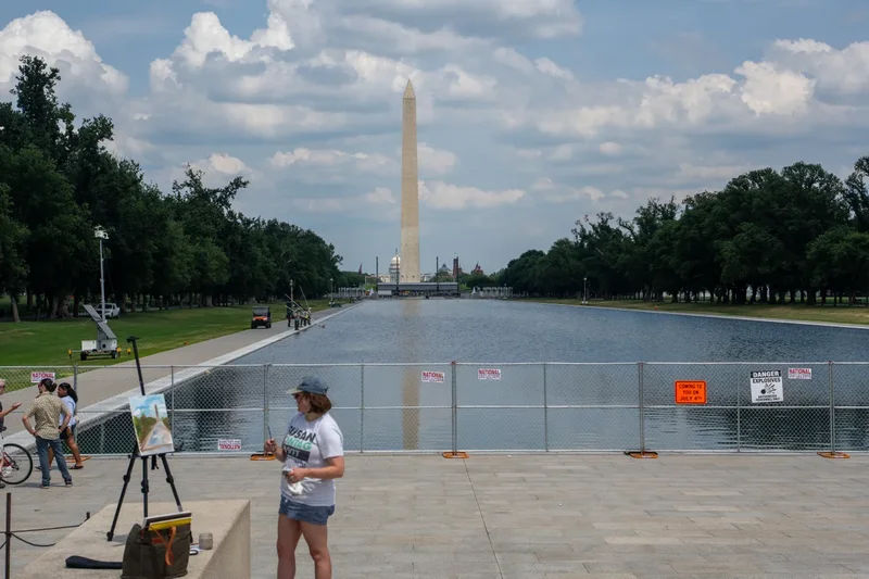 Trump administration accused of ‘destroying’ Reflecting Pool evidence after lawsuit sheds light on construction damage