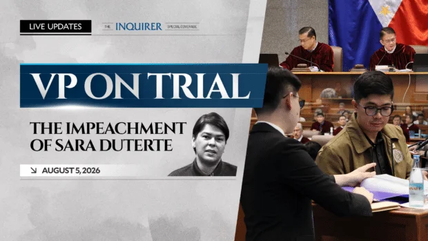 LIVE UPDATES:  Sara Duterte impeachment trial | Aug. 5, 2026