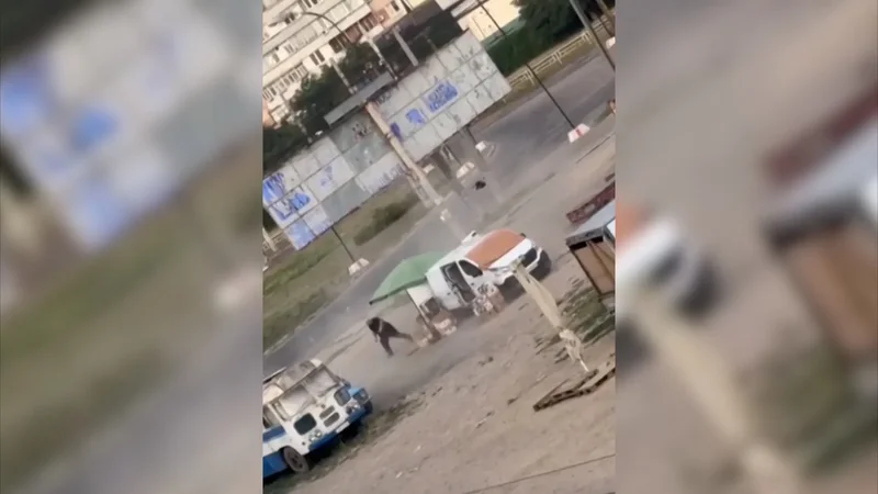Drone appears to stalk man before exploding